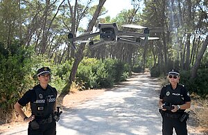 La Policía Local utiliza drones para la prevención de incendios