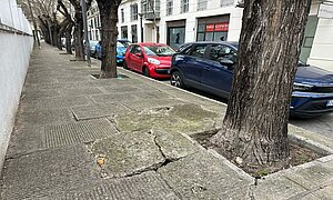 El Ayuntamiento inicia los trabajos para la reforma integral del acerado de Santo Domingo