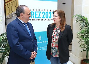 El delegado durante la presentación de las actividades