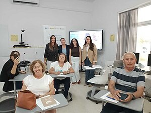 Susana Sánchez asiste a un taller en la zona rural
