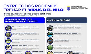 Recomendaciones para frenar el Virus del Nilo