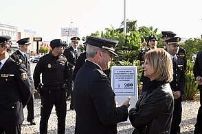 Inauguración de la rotonda de la Policía Nacional