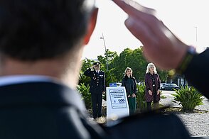 Inauguración de la rotonda de la Policía Nacional