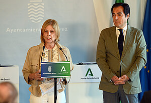 Alcaldesa y consejero informan sobre los avances de la Ciudad de la Justicia