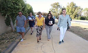 Jaime Espinar y Carmen Pina han visitado Los Villares