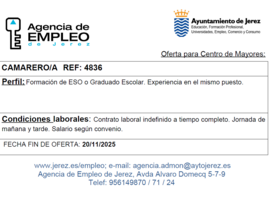 Oferta Agencia Empleo Jerez