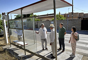 Rubén Pérez junto al colectivo vecinal