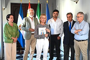 La alcaldesa en la presentación