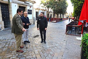 José Ignacio Martínez supervisa los pasos de peatones