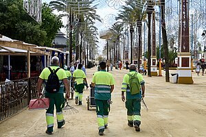 El Ayuntamiento ha incrementado el servicio de limpieza durante la Feria del Caballo