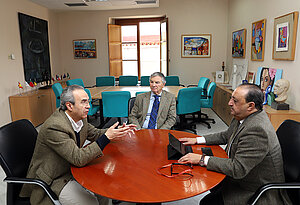 El delegado durante la reunión