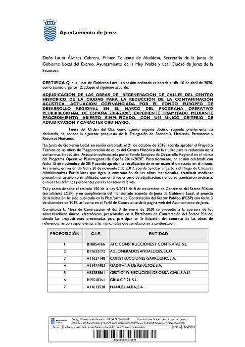 CERTIFICADO ADJUDICAC CENTRO