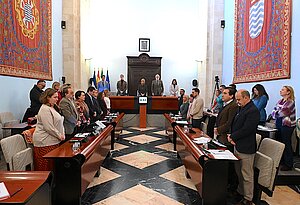 El Pleno guarda un minuto de silencio por las víctimas de violencia de género