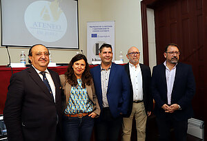 El delegado durante el acto
