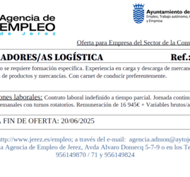 Oferta Agencia Empleo Jerez