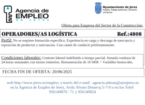 Oferta Agencia Empleo Jerez