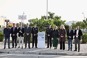 Inauguración de la rotonda de la Policía Nacional