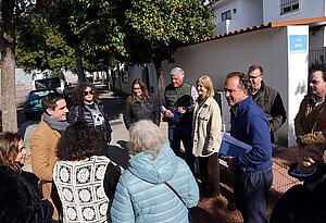 Jaime Espinar y Carmen Pina visitan Hijuela del Polo