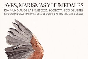 Cartel exposición de Aves en el Zoobotánico