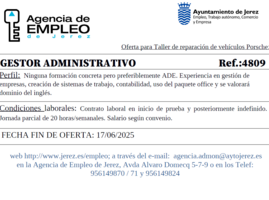 Oferta Agencia Empleo Jerez