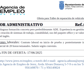 Oferta Agencia Empleo Jerez