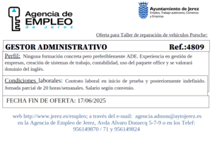 Oferta Agencia Empleo Jerez