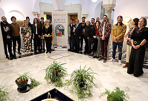 El delegado durante la inauguración