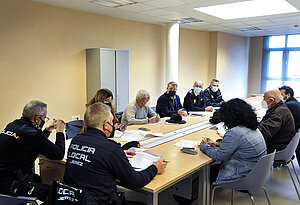 Rubén Pérez durante la reunión