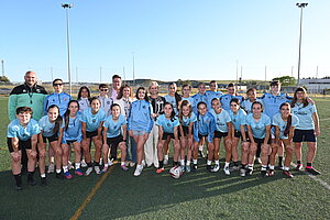 La alcaldesa visita al Xerez Féminas Club de Fútbol