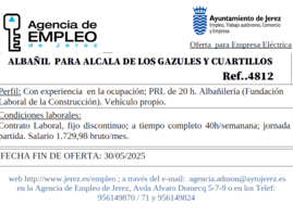 Oferta Agencia Empleo Jerez