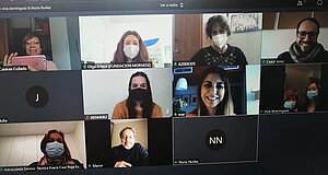 Carmen Collado durante el encuentro