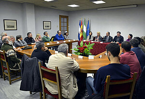 Alcaldesa reunión Feria del Libro