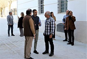 Visita obras Salvador Allende