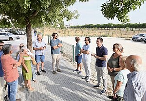 El teniente de alcaldesa ha visitado el parque de La Canaleja