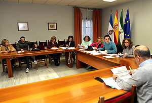Jaime Espinar durante la reunión