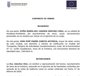 Contrato de Reformas, reparaciones y consolidación estructural de edificaciones de los Museos de la Atalaya
