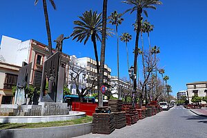 El Ayuntamiento pone en marcha el dispositivo de tráfico por el montaje de los palcos