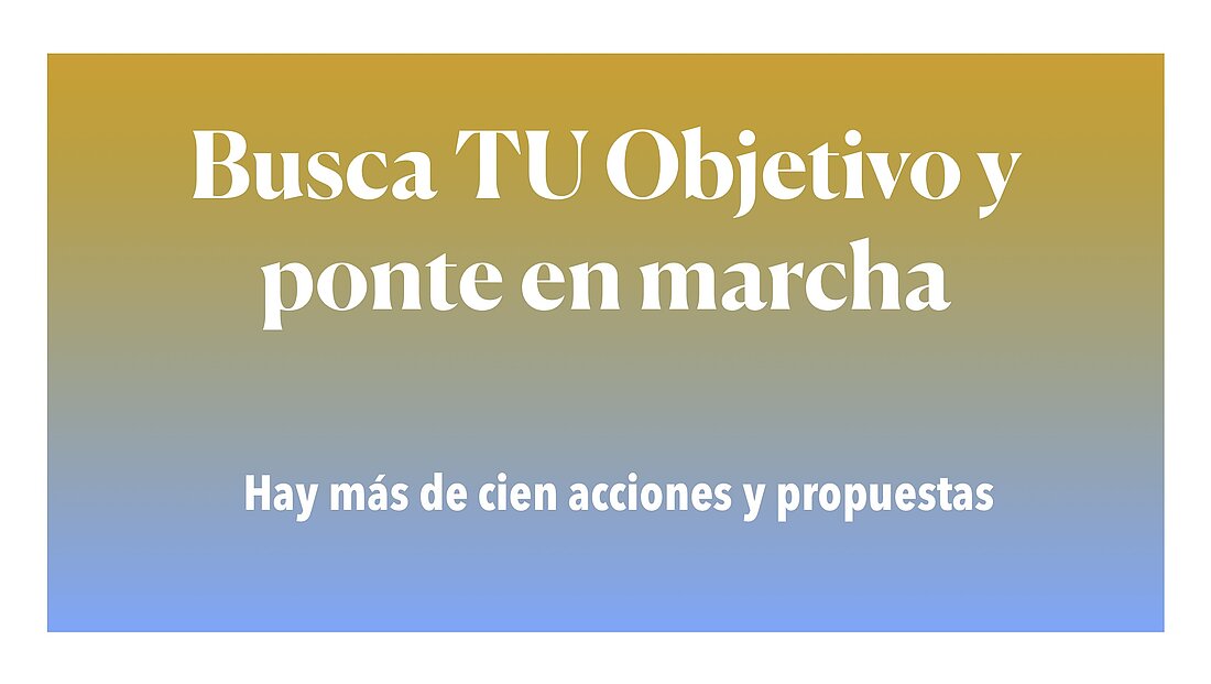 Busca TU objetivo 