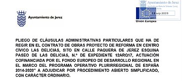 Pliego administrativo de Reforma en Centro Civico Delicias