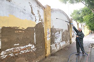El Ayuntamiento ha iniciado los arreglos del cerramiento del Pedro S. Garrido