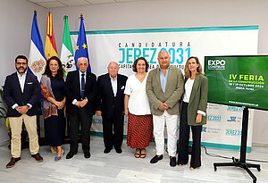 La delegada Belén de la Cuadra durante la presentación 