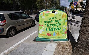 Ecovidrio ha instalado varios contenedores en los aledaños de la Feria