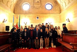 Recepción alumnado frencés intercambio 