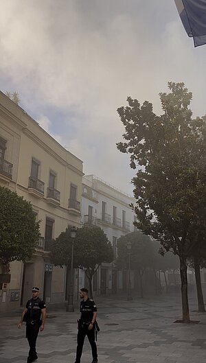 La Policía Local ha colaborado en la extinción del incendio de la calle Remedios