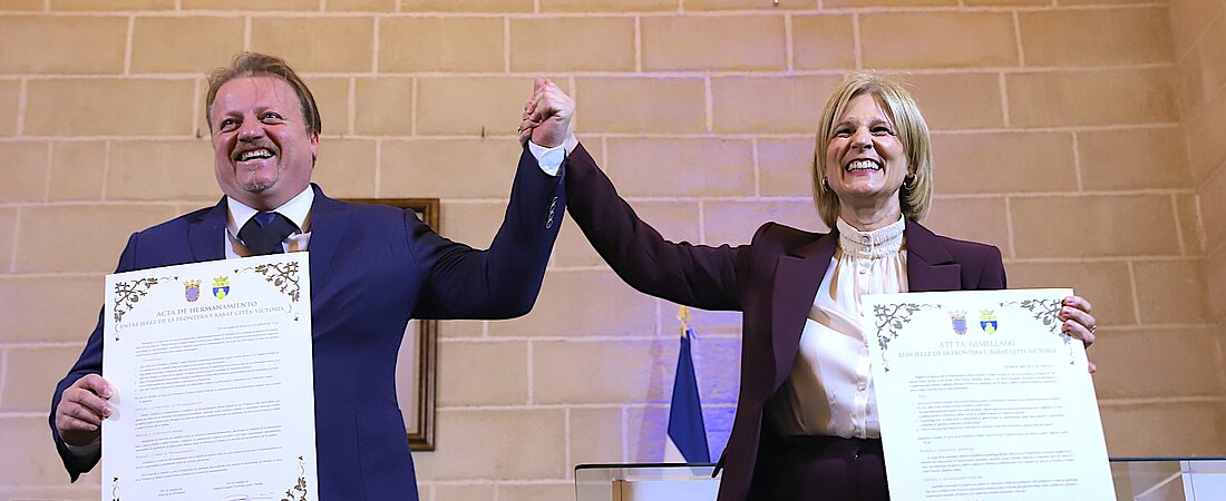 Jerez y Victoria han sellado su hermanamiento