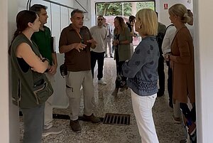 La alcaldesa ha visitado las obras que se están acometiendo en el Zoo