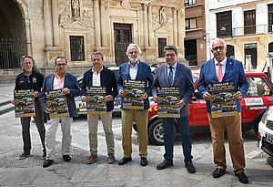 Agustín Muñoz en la presentación del rallye