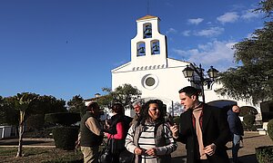 Archivo. Visita de Jaime Espinar a Majarromaque