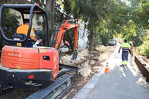 Archivo. Se acometerá el arreglo del muro del parque de Picadueñas