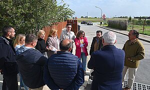 La alcaldesa ha realizado una visita técnica a las obras de la calle Arboleda